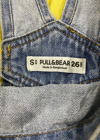 Kadın Mavi Denim Kısa Salopet - Görsel 3