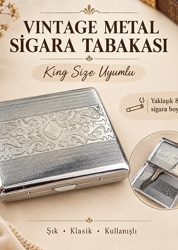 American Vintage Vintage Metal Altin Renkli Yilan Desenli Kartlik