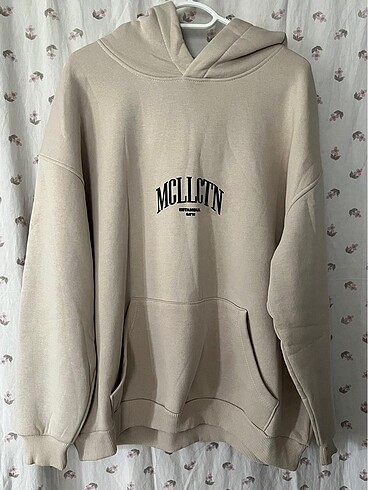 Bej renkli baskılı Sweatshirt