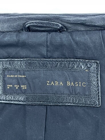 m Beden siyah Renk Zara Deri Ceket %70 İndirimli.