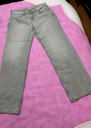 Düğmeli Siyah Dar Kesim Kadın Kot Pantolon - Görsel 14