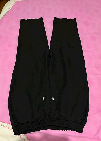 Düğmeli, Normal Boy kadın pantalonlarıSiyah - Görsel 15