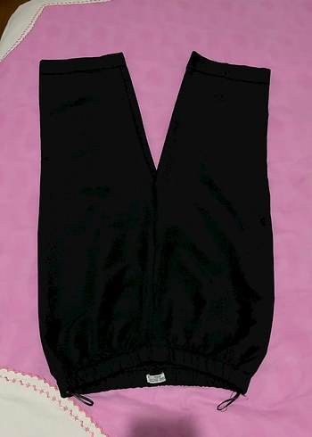 Düğmeli, Normal Boy kadın pantalonlarıSiyah - Görsel 4