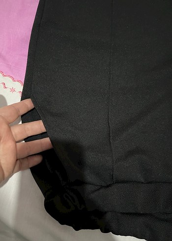 Düğmeli, Normal Boy kadın pantalonlarıSiyah - Görsel 11