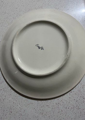 Desenli Çok Renkli Seramik Tabak - Görsel 3