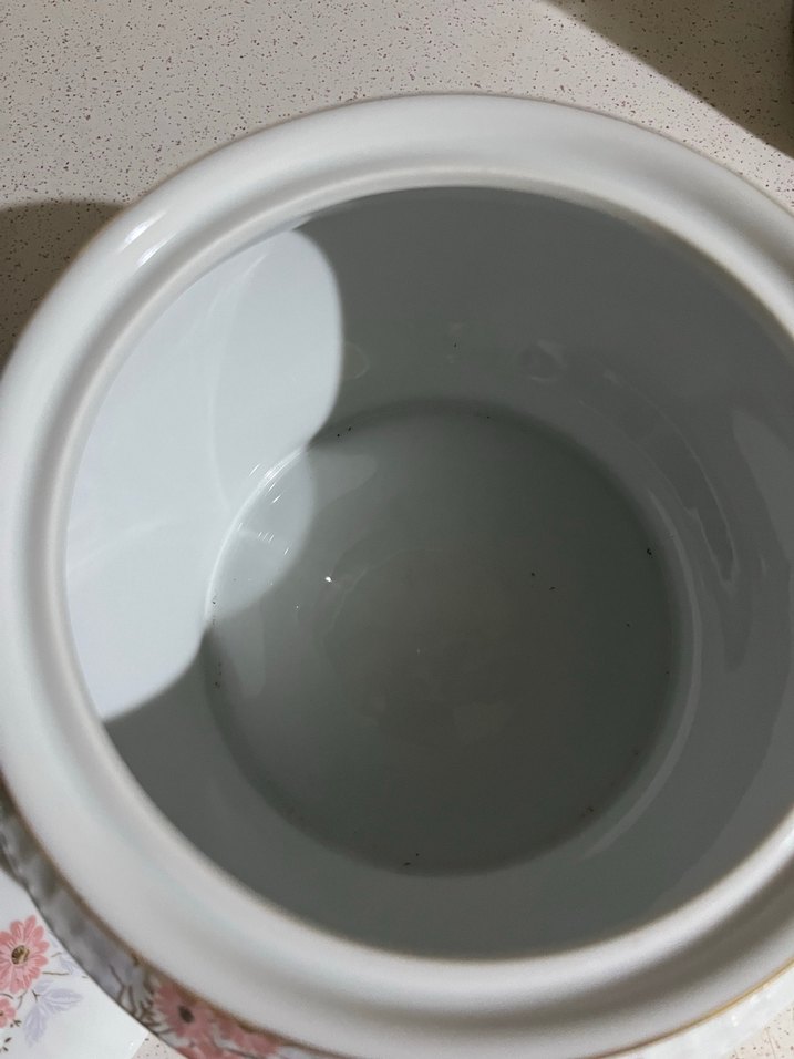 Güral Porselen Beyaz çiçekli corba tenceresi - Görsel 2