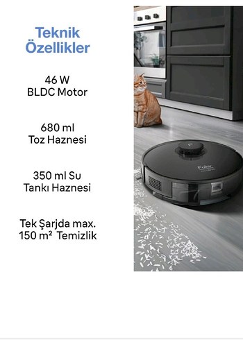 Fakir Robot Süpürge Robert RS 800 - Görsel 3