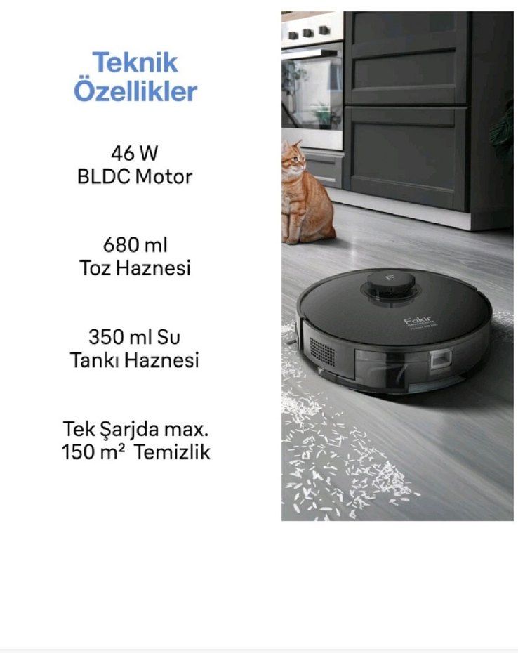 Fakir Robot Süpürge Robert RS 800 - Görsel 3