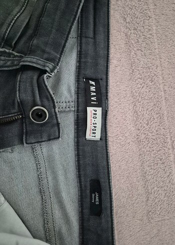 Kadın Gri Normal Boy Kot Pantolon - Görsel 3