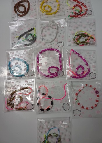 Renkli Nakışlı Boncuklu Kadın Bileklikleri - Görsel 5