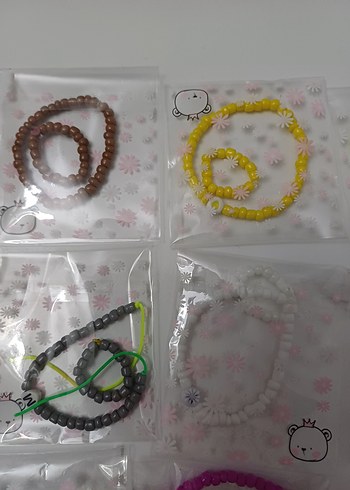 Renkli Nakışlı Boncuklu Kadın Bileklikleri - Görsel 6