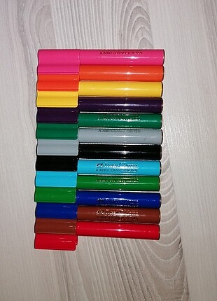 Capcanlı tam 12 adet jumbo faber castell keçeli kalem 