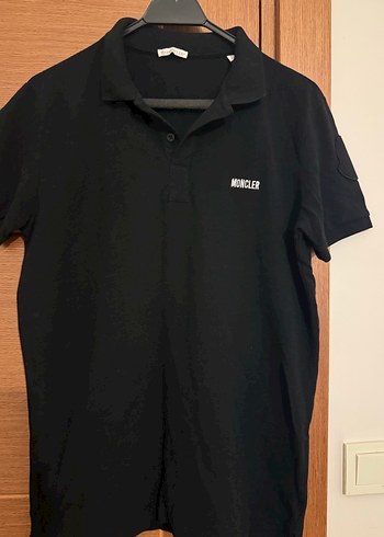 Moncler Siyah Erkek polo yaka Tişört - Görsel 2