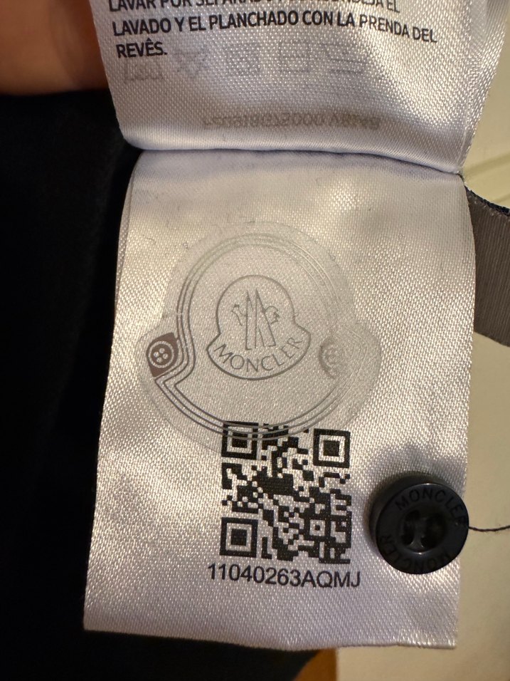 Moncler Siyah Erkek polo yaka Tişört - Görsel 4