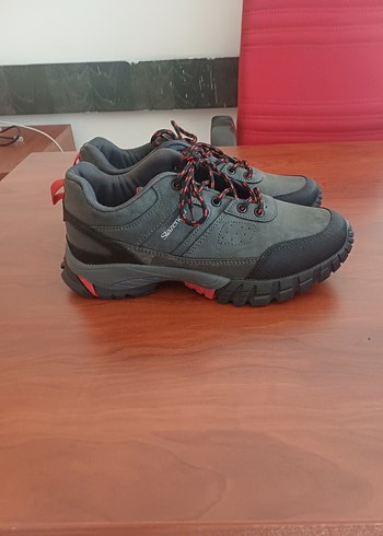 Gri Bağcıklı Erkek Outdoor Ayakkabı - Görsel 5