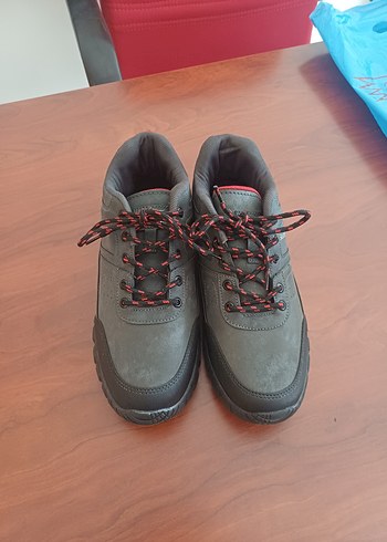 Gri Bağcıklı Erkek Outdoor Ayakkabı - Görsel 2