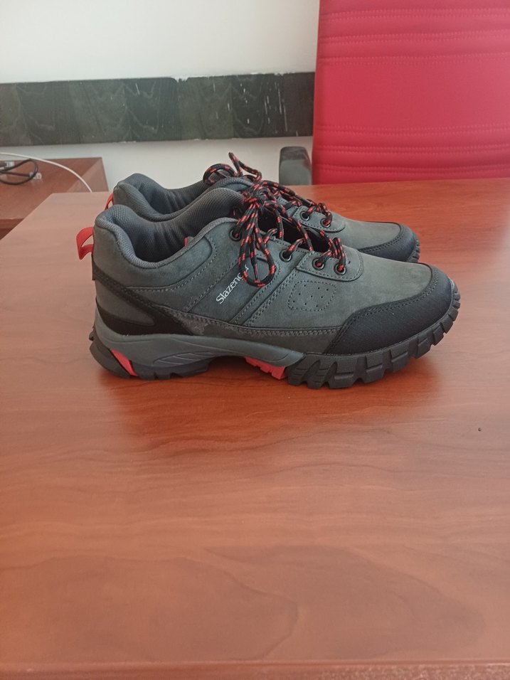 Gri Bağcıklı Erkek Outdoor Ayakkabı - Görsel 5