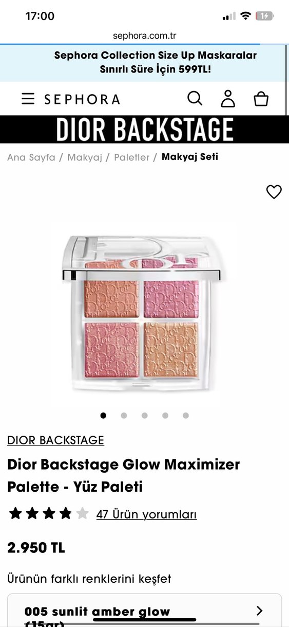 Dior Backstage Glow Maximizer Palette - Yüz Paleti - Görsel 3