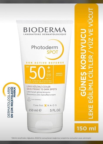 Bioderma Photoderm Spot SPF 50+ 150 ml Güneş Kremi
