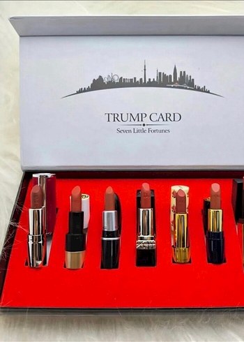 Beden kırmızı Renk Trump Lüks Markaların Ruj Seti Sıfır gönderiö