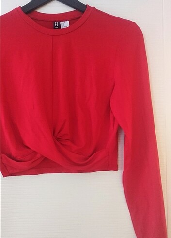 H&M Kırmızı h&m bluz
