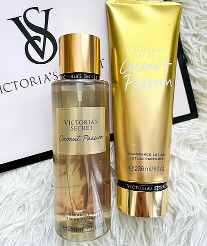 Victoria Secret Coconut passion Body Sprey ve losyon