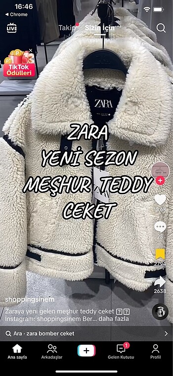 m Beden Zar teddy bear mont