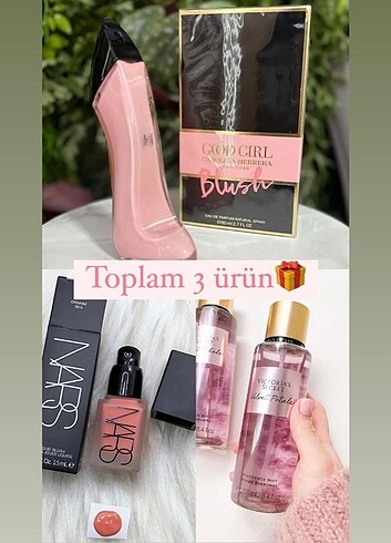 Good girl blush nars allık ve velvet petals victoria sprey