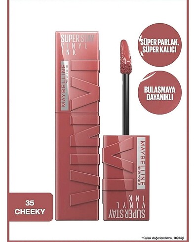 Maybelline Maybelinne Superstay Orjinal Ruj 35 ve 15