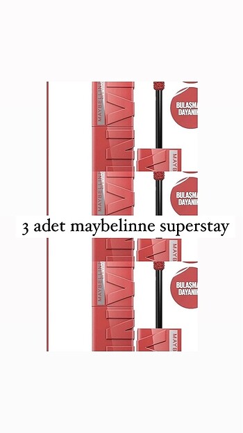 Maybelinne superstay 3lü set