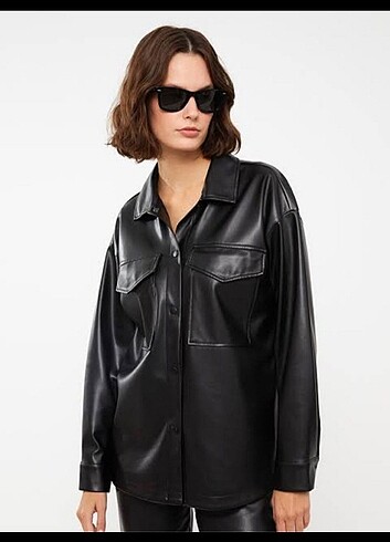Zara Deri oversize ceket mango model