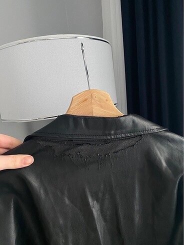 m Beden siyah Renk Oversize Lüks Deri Bomber Ceket