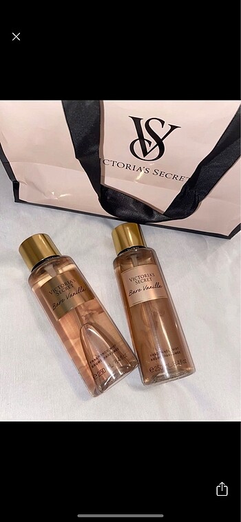 Victoria secret Bare Vanilla Orjinal 2 Sprey
