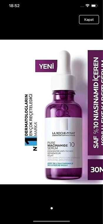 Niacinamide serum La roche