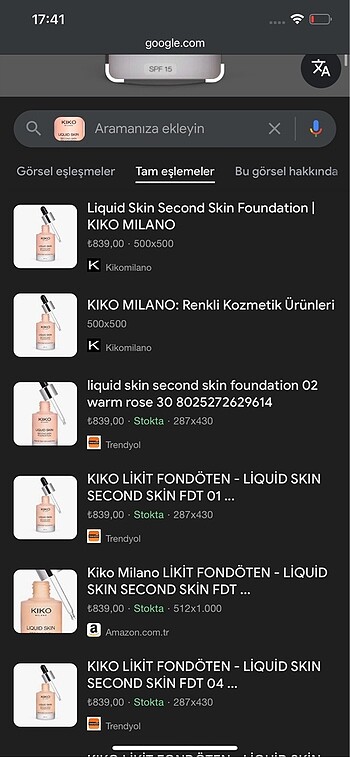 Beden Kiko lıquid skin tint fondoten serum
