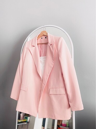 Pembe renk blazer