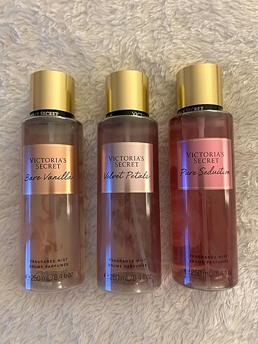 Victoria secret 3lü body sprey seti Orjinal