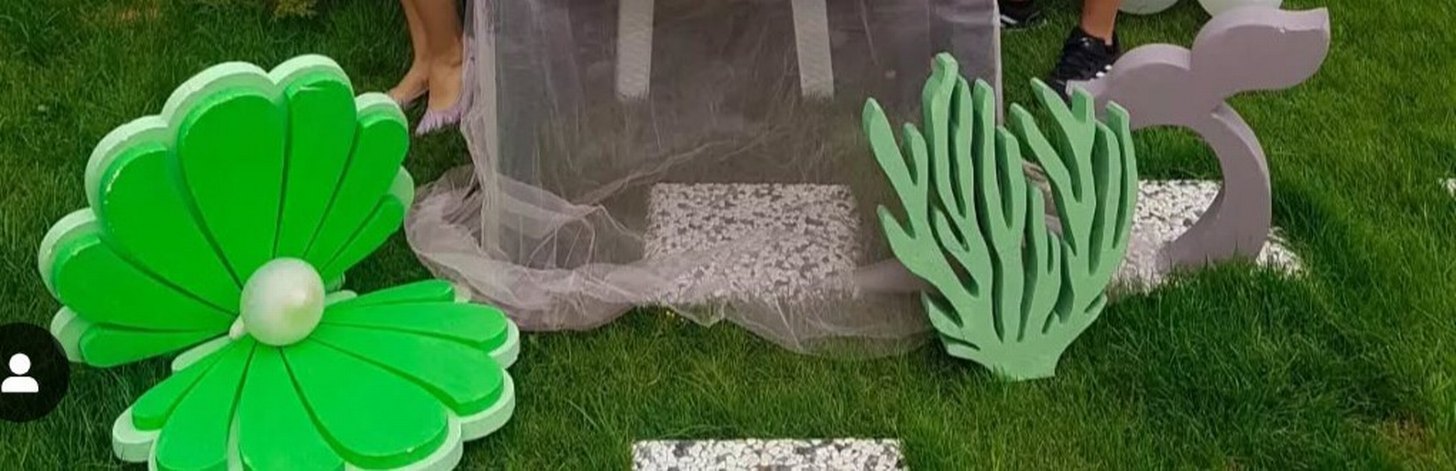 Pastel Mor Deniz Kızı Temalı Parti Süsleri ve Kostüm - Görsel 5