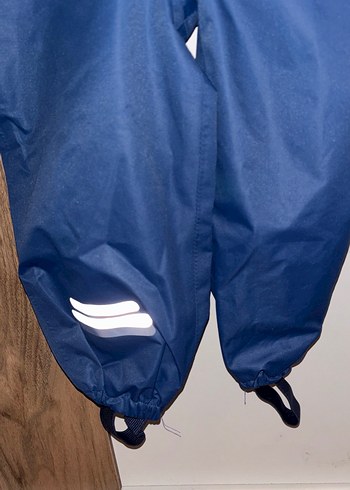 Erkek Çocuk Mavi Askılı Kemerli Tulum - Görsel 2