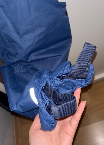 Erkek Çocuk Mavi Askılı Kemerli Tulum - Görsel 3