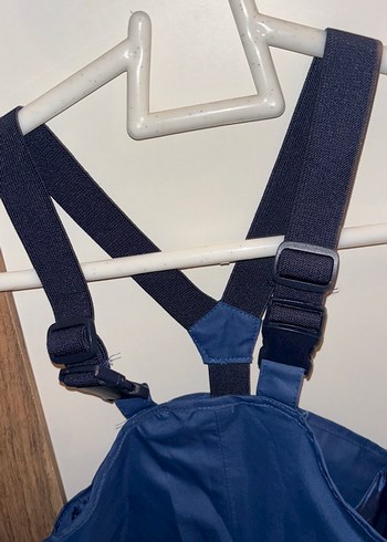 Erkek Çocuk Mavi Askılı Kemerli Tulum - Görsel 6