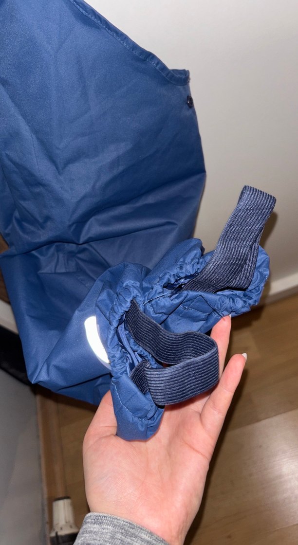 Erkek Çocuk Mavi Askılı Kemerli Tulum - Görsel 3