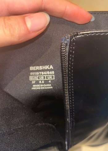 Kadın Siyah Deri Tokalı Topuklu Bot - Görsel 4