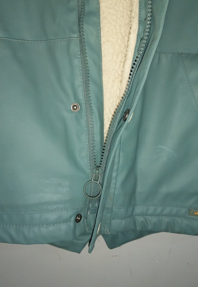 Yeşil Erkek Çocuk Peluş Astarlı Kaban - Görsel 4