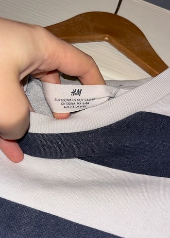 Erkek Çocuk Gri Çizgili Sweatshirt - Görsel 3