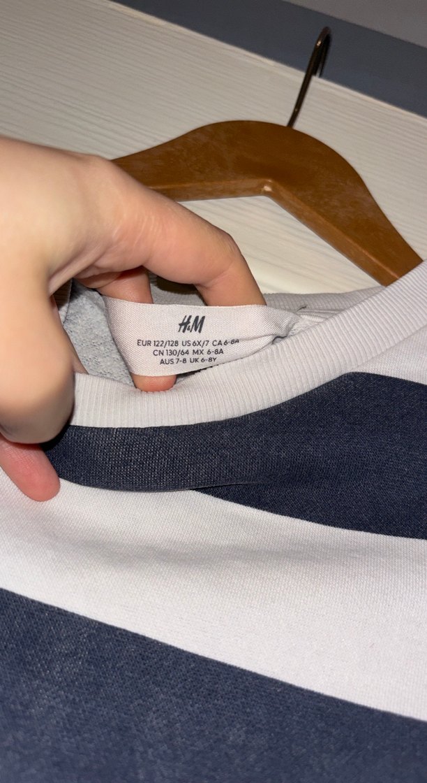 Erkek Çocuk Gri Çizgili Sweatshirt - Görsel 3