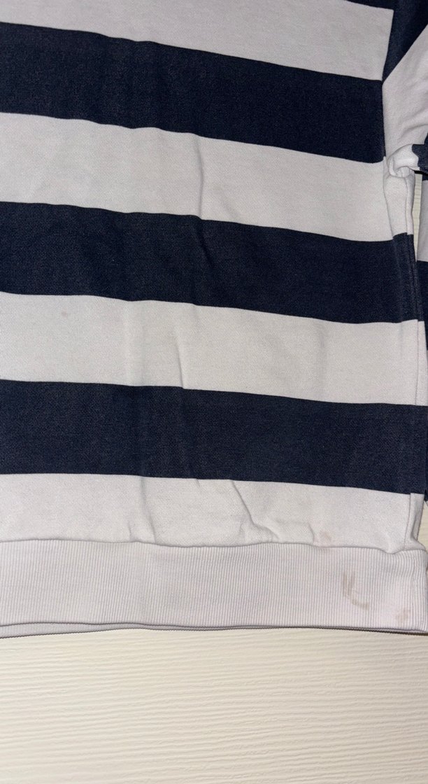 Erkek Çocuk Gri Çizgili Sweatshirt - Görsel 2