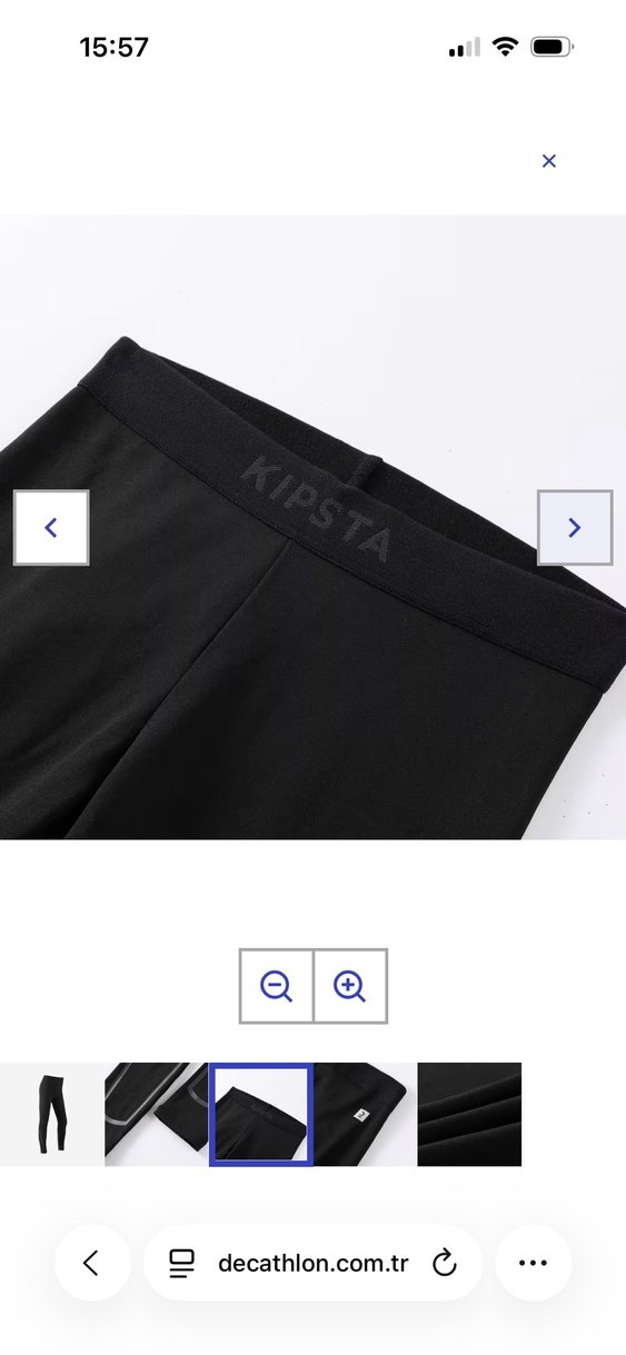 Çocuk Futbol Tayt İçlik - Siyah - Keepconfort 100 - Görsel 3