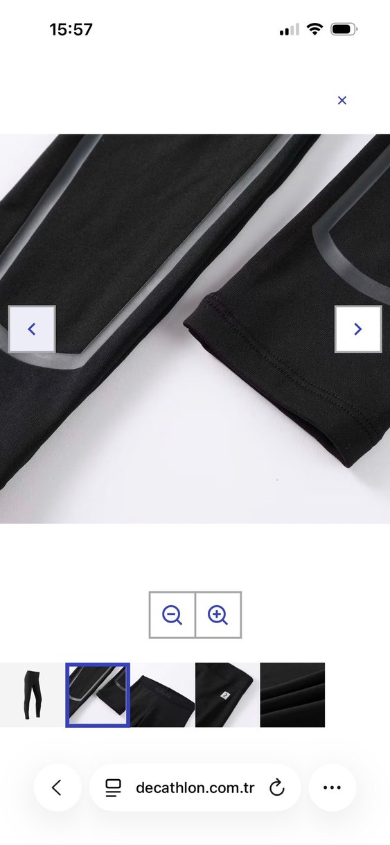 Çocuk Futbol Tayt İçlik - Siyah - Keepconfort 100 - Görsel 2