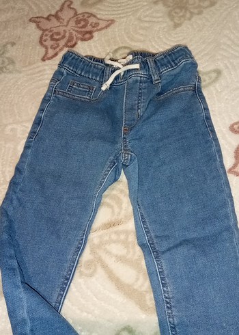 7 Yaş Beden Erkek Çocuk Mavi Denim Rahat Pantolon